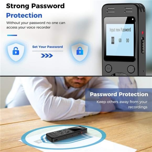 32GB Digital Voice Recorder for Lectures Meetings - EVIDA 2324 Hours Voice - Picture 5 of 6